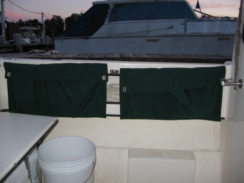 canvas storage bags, port side