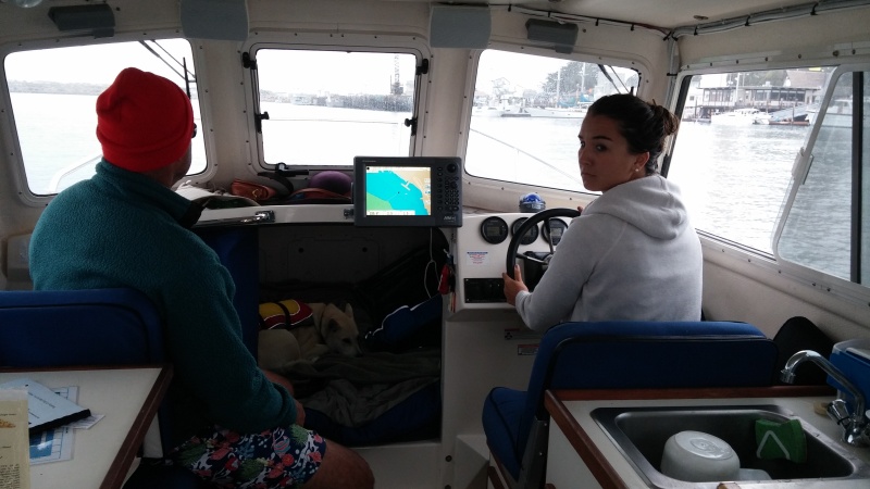 Capt. Kett teaching Katie