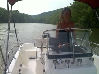 captain linda, picture taken yesterday, may 21, 2011, just off the ohio river! this boat will move!