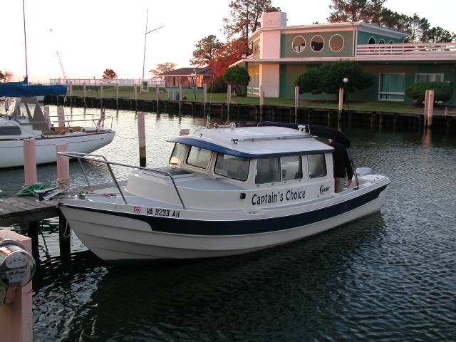 Captain's Choice at Windmill Point Marina.  Junction of Rapahannock River and Chesapeake Bay.