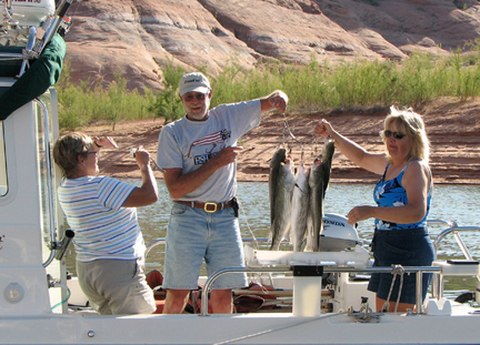 Capturing the moment (Brent and Joan\'s fishing bounty)