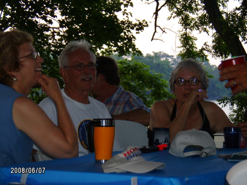 Carol,Jean and her husband relaxing .