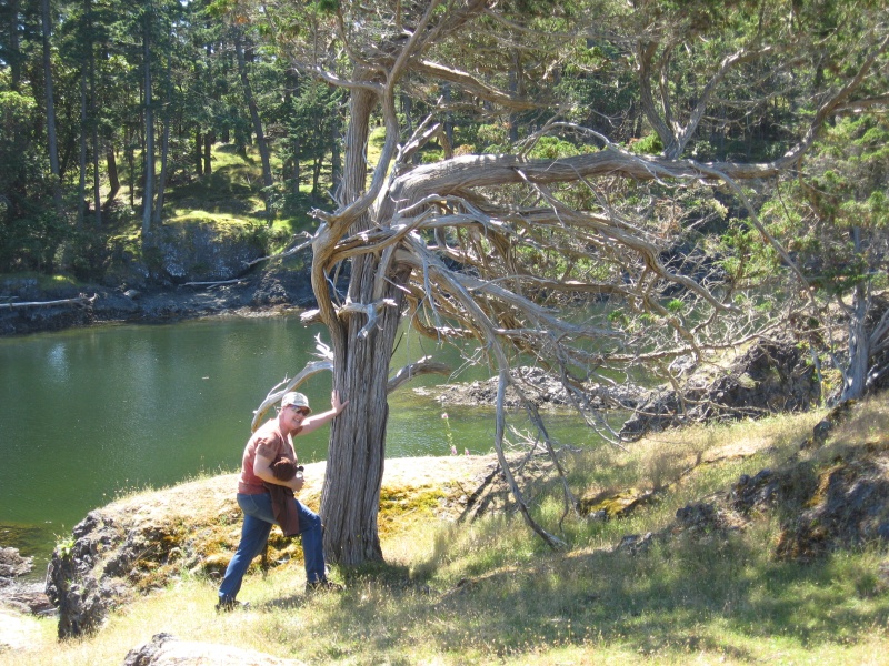 Carolyn with cool tree Squitty Bay