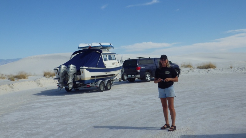 Carpy in the White Sands Nat'l Monument, New Mexico