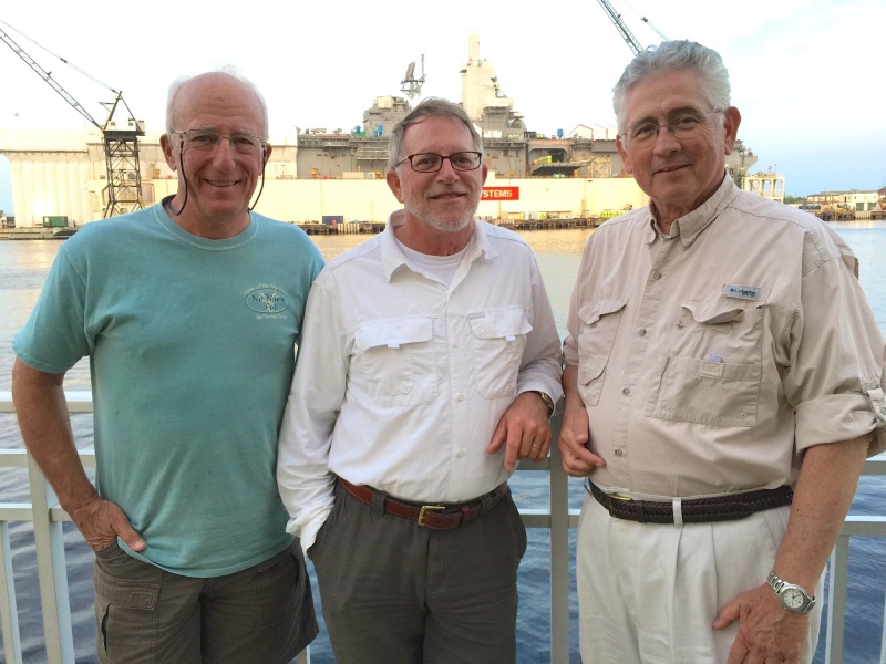 Casey Casebeer (Dessert 1st), Steve Baum (Osprey), Lou Schiavo (Skimmer) together in Portsmouth, VA.