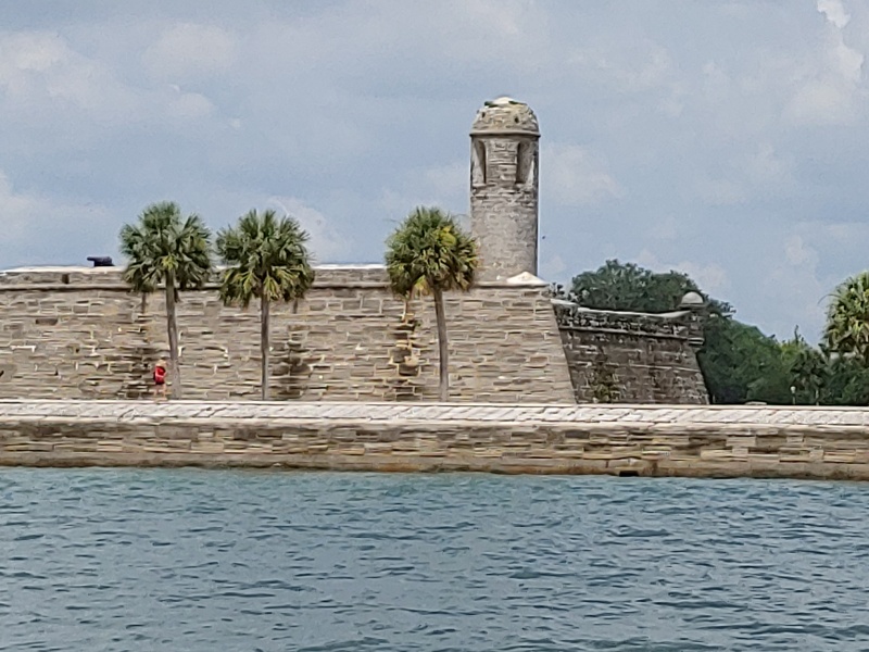 Castillo de San Marcos, large Spanish fort guarding St. Augustine.