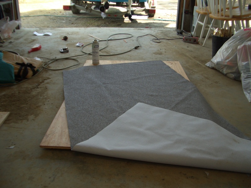 (catdogcat) Got the idea for vinyl flooring from my friend that runs an upholstery shop.  This is really stout stuff and has really good traction.  Very waterproof.