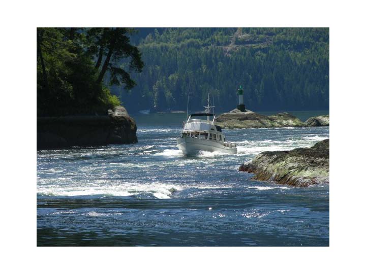 "Catharsis" 42 Grand Banks
in Malibu Rapids.
Princess Louisa Inlet, BC