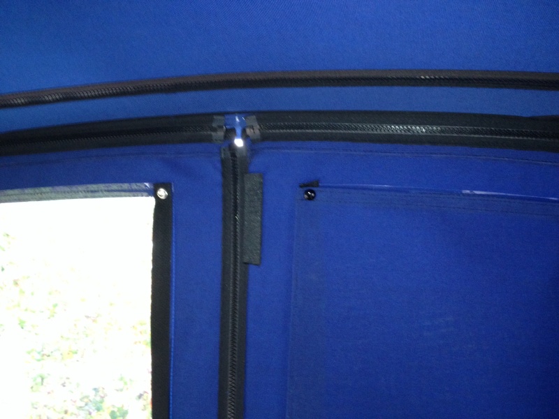 Center of back panel