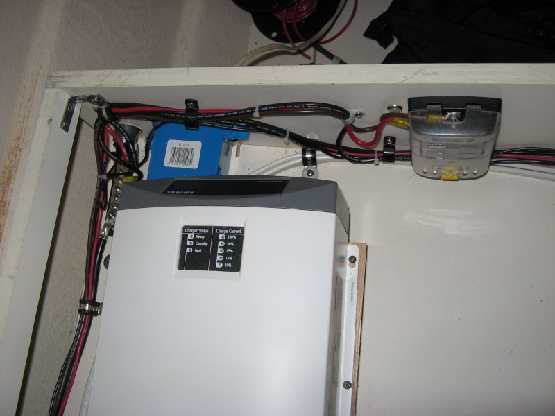 Charger and fuse block.