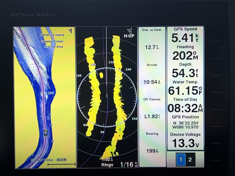 Chart Plotter in 1/16 mile fog