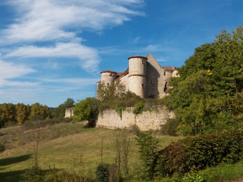Chateaus were sometimes a bike ride away.  This one was abandoned and the courtyard was overgrown.