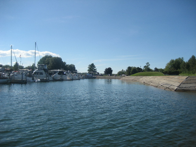 Cheboygan County Marina on Cheboygan River. A very nice marina with transient docking,launch and parking.