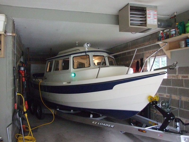 Chiquitita on custom built trailer fits thru 8 ft high door