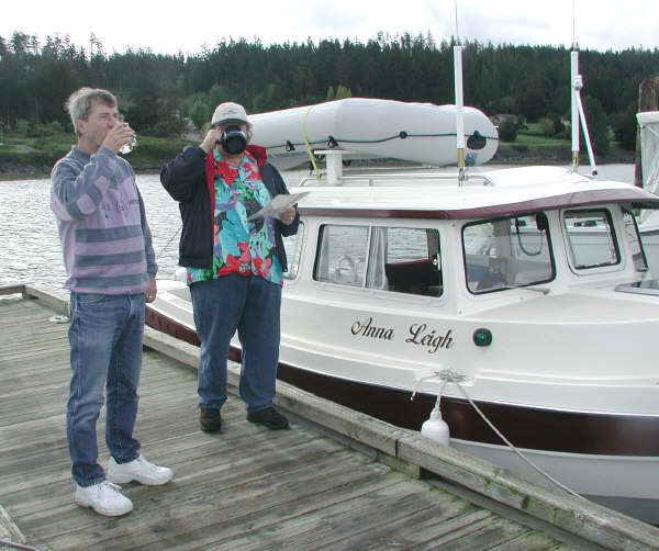 Christening Anna Leigh at Lopez Islander