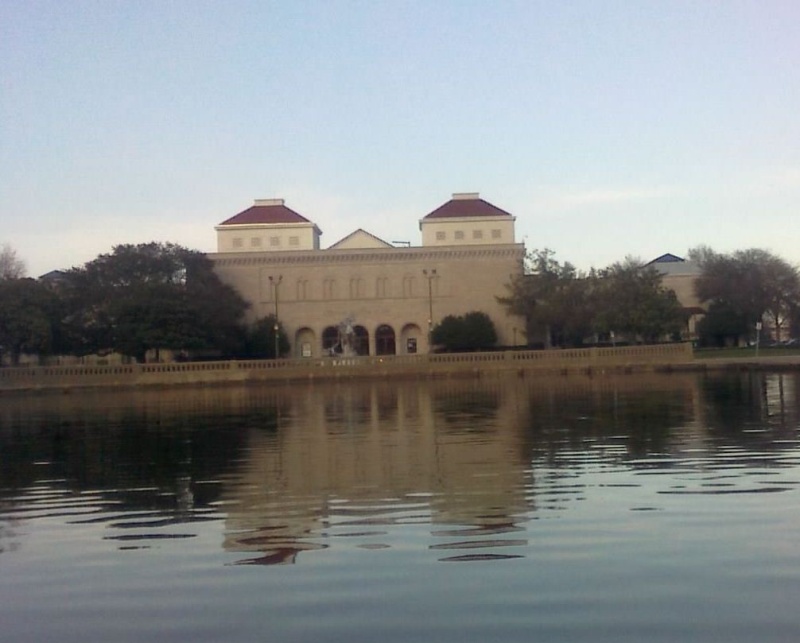 Chrysler Museum as seen by an approach from the water.