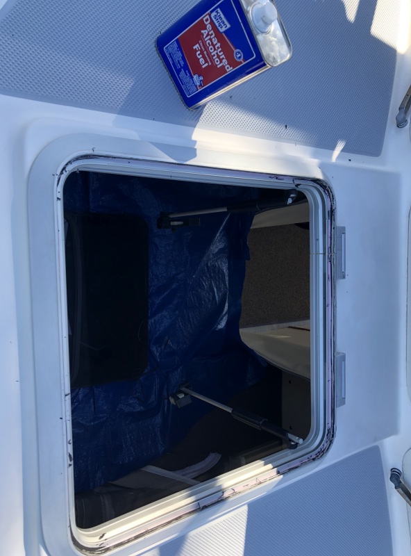 Cleaning all surfaces with denatured alcohol.
