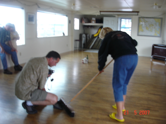 Cleaning up!
John aka Crazy Frazey
  Joan (WILD BLUE)