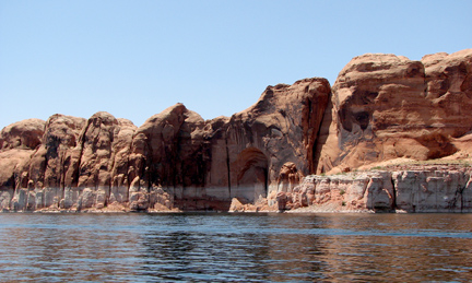 Cliffs and water