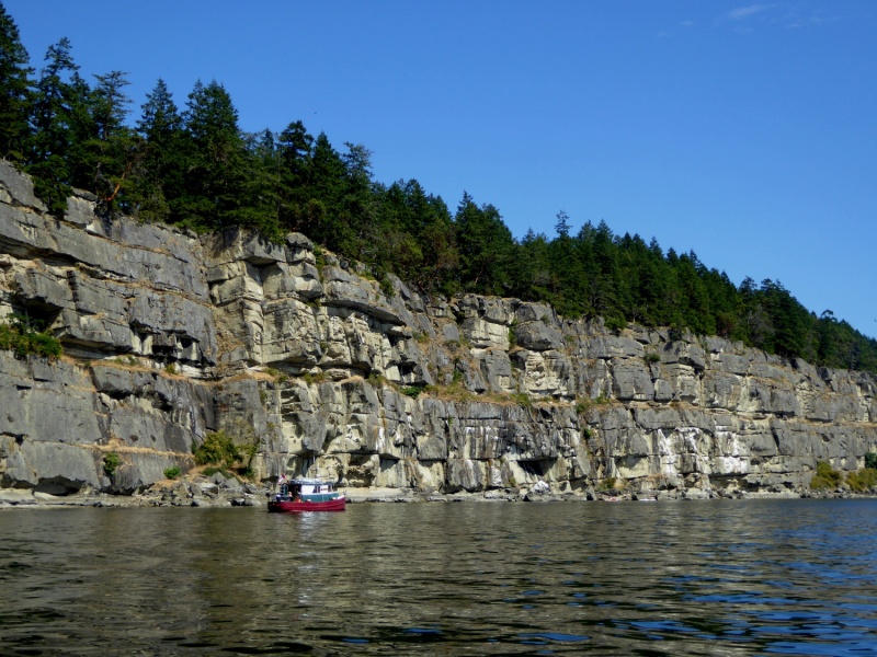 Cliffs on Valdes Island