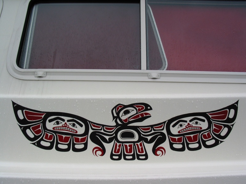 Close up of graphic.