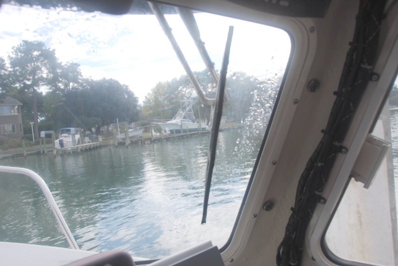 Closer interior starboard side view with the 14" replacement wiper installed.