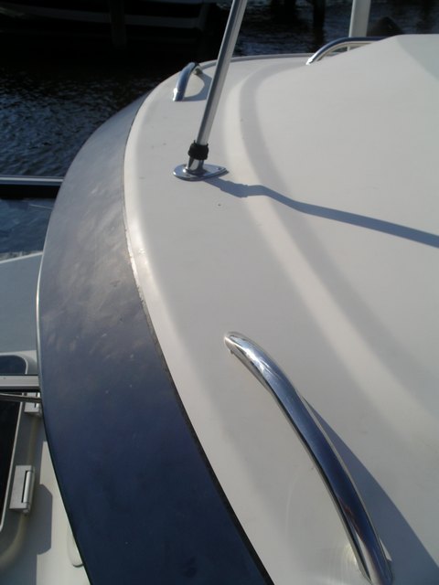 Closeup Roof Handrails Which Pierce Eyebrow But Not Actual Cabin Roof