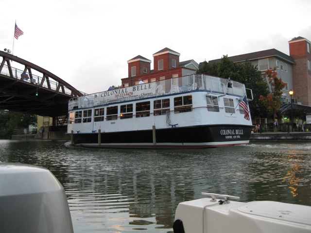 Colonial Belle out for a night cruise