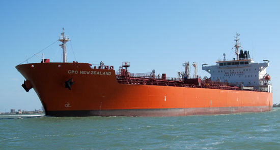 coming our way in the ship channel