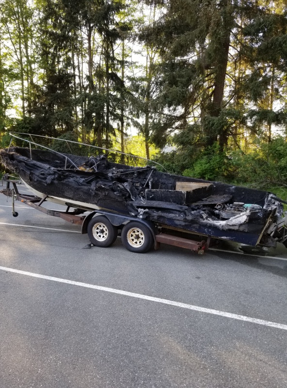 Cornet Bay Boat Fire