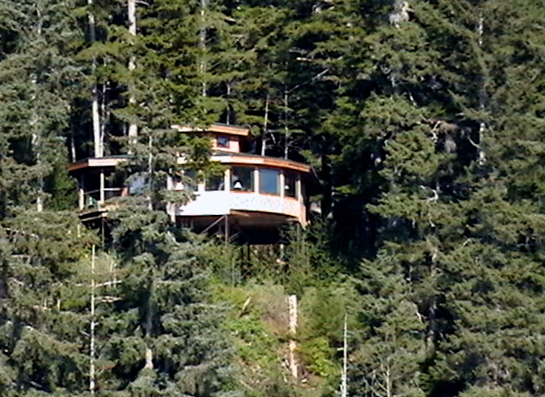 Cottage in the trees at Shrine of Saint Therese