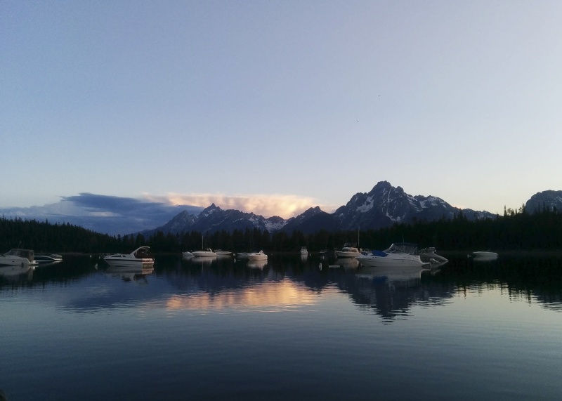 Coulter Bay Sunset. Jackson Lake