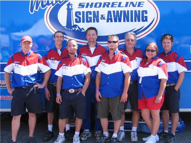 Crew of the Miss Shoreline Sign & Awning UL 4