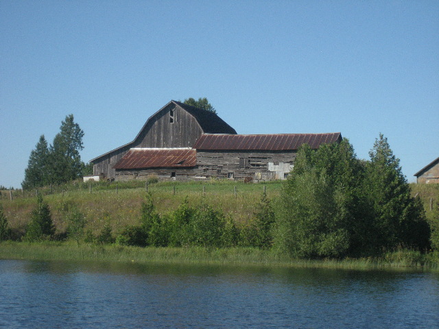 Cruising the rural area of the Black River.