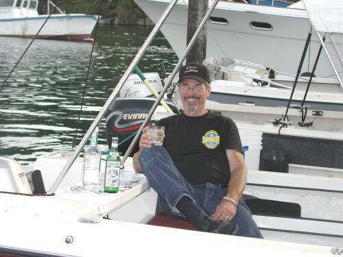 David on "The Martini Boat" (Anna Leigh)