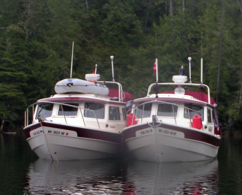Daydream and Anna Leigh rafted in Fancy Cove Another Shot 6-13-06