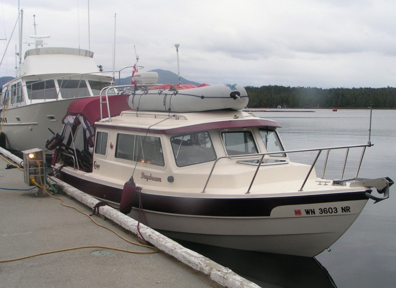Daydream on dock at Shearwater 6-14-06