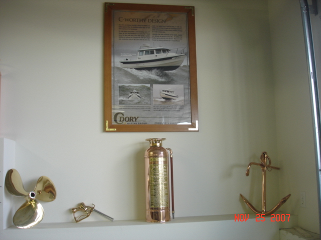 Dec 2007 C-Dory posters received at B'Ham CBGT - finally framed & mounted