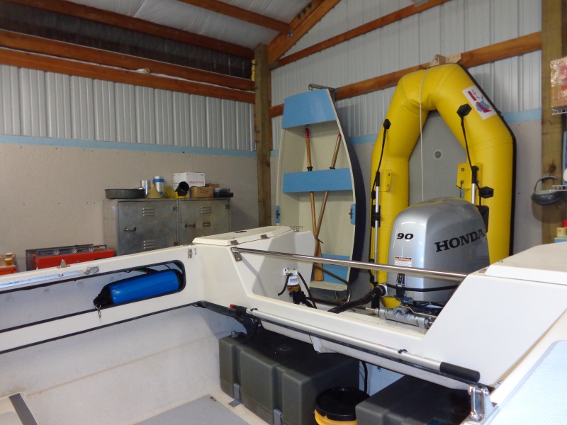 December 2014 - New stainless steel transom rail installed.
