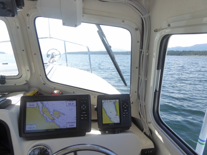 Decided to bypass Comox and head straight to Nanaimo for fuel. Going between Denman and Hornby islands this time.