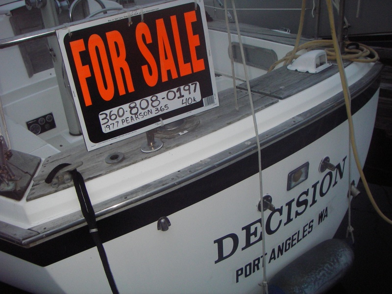"Decision"  Now there is a boat name and a decision to make.