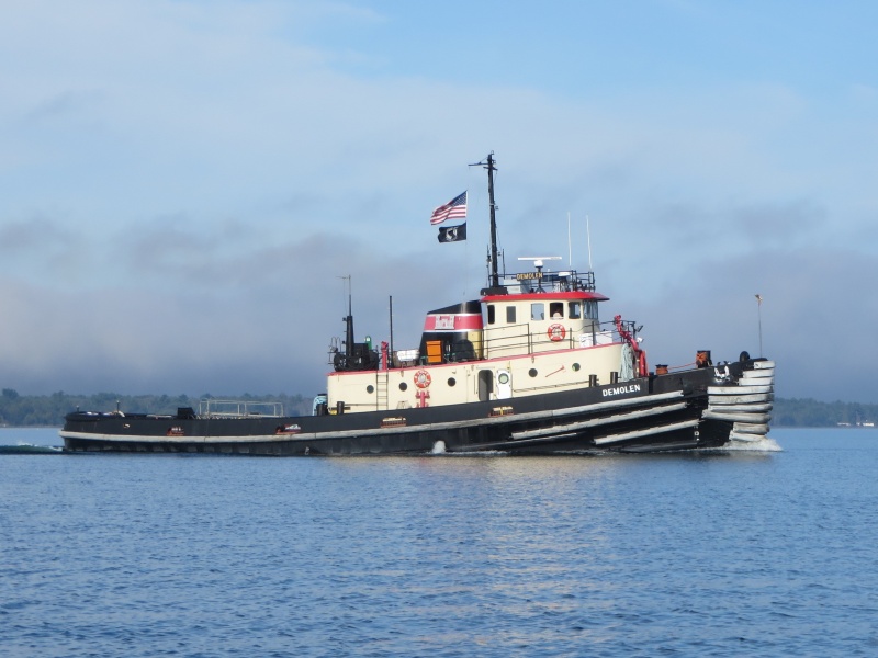 Demolin, departing Cheboygan