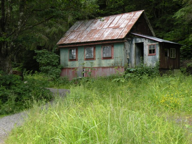 Derilect cabin at Taku Harbor (private property)