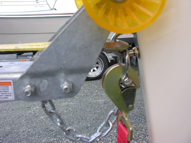 Detail of new strap with Pelican hooks