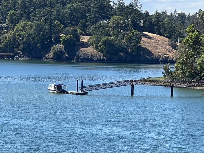 Dinghy dock at English Camp, Garrison Bay