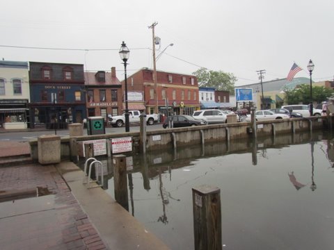Dinghy dock at the end of Ego Alley