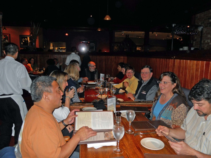 Dinner at the Keg, Sat. night.