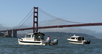 Discovery and Dora-Jean at the bridge