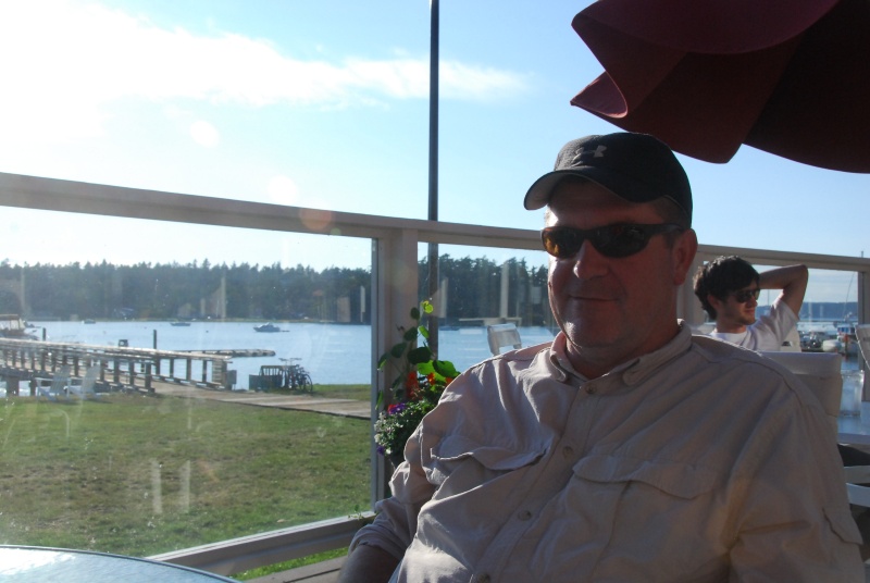 Don 8th anniversary dinner, Islander Cafe, Lopez Island