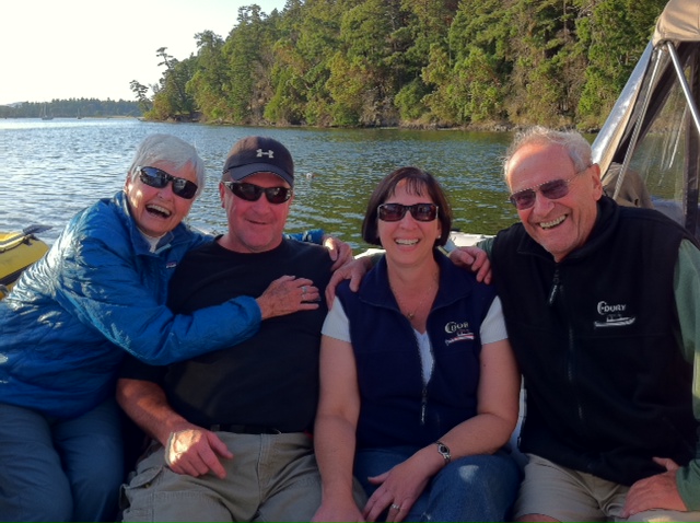 Don and Dee with Bill and El at Garrison Bay 7-21-11